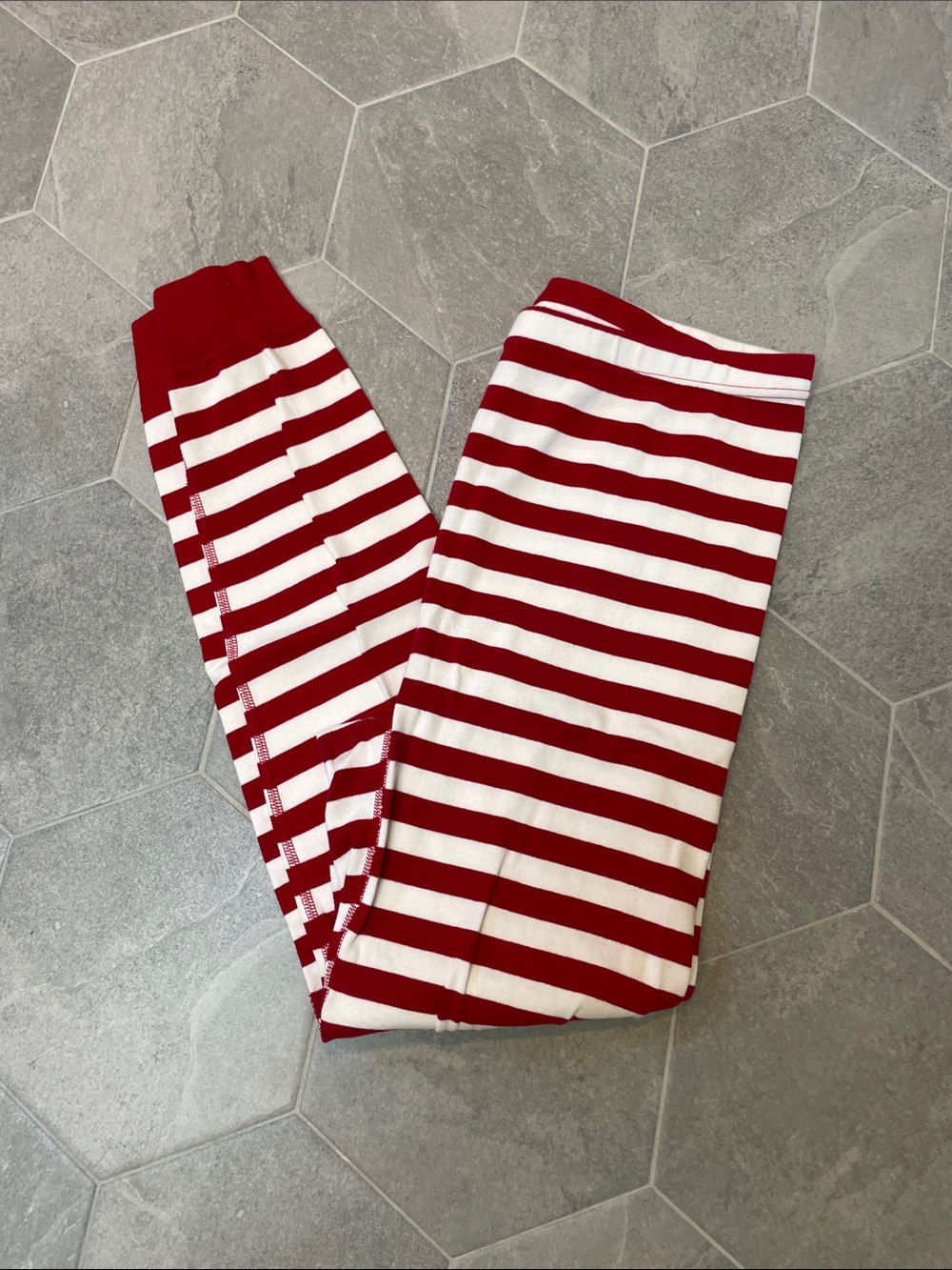 Red & White Holiday Striped Pajama Pants – XXL – Christmas Lounge Sleepwear